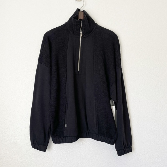NWT GLYDER Complex Quarter Zip Terry Jacket - Picture 1 of 8